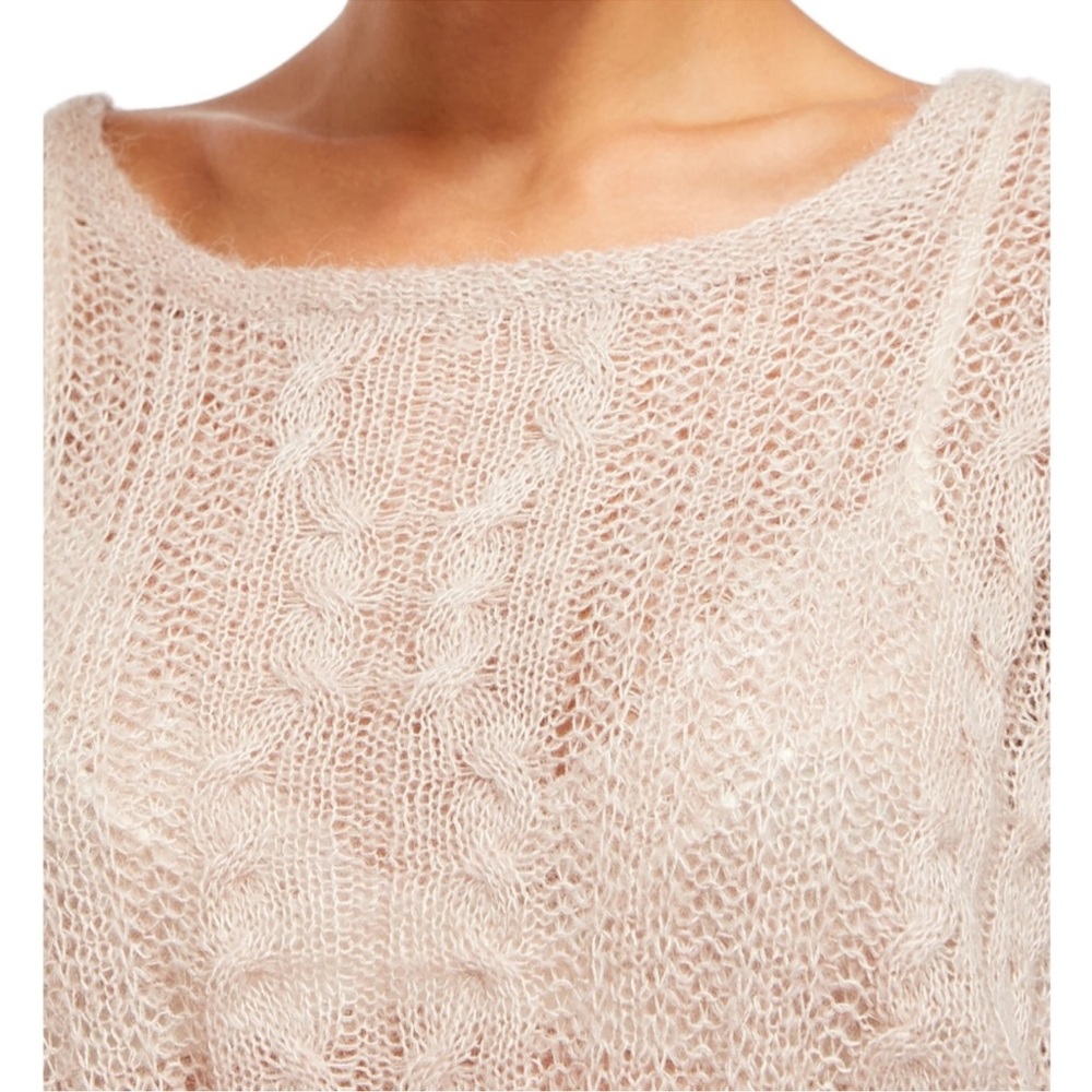 FREE PEOPLE Angel Soft Pullover Cable Knit Sweater - Picture 3 of 9